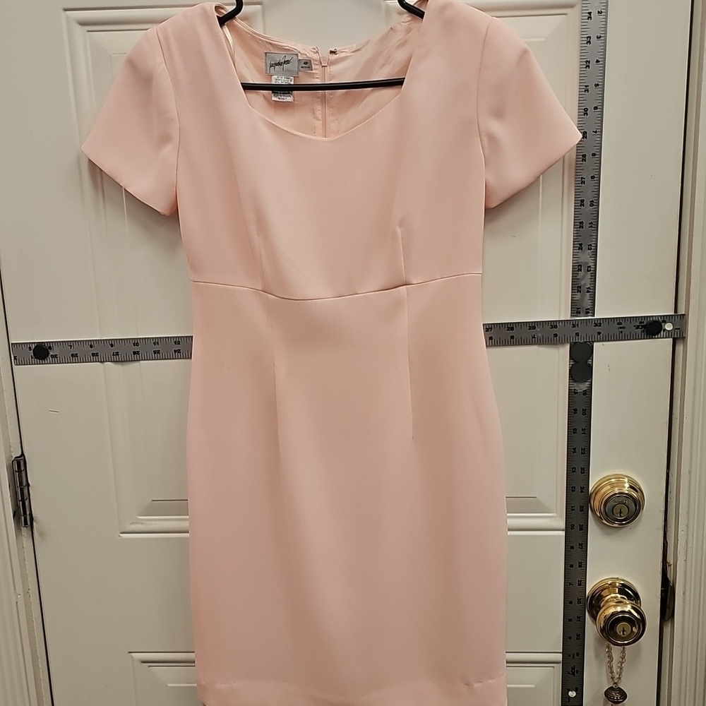 Elegant, Wedding, Bride, Pink, Women's, Midi, Dress, Formal, Vintage, 90s, Party